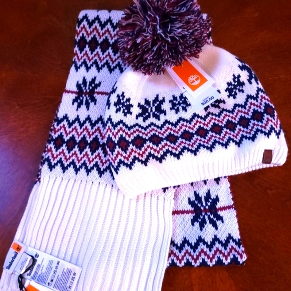 Timberland Other - Timberland Fair Isle Hat & Scarf Set BNWT